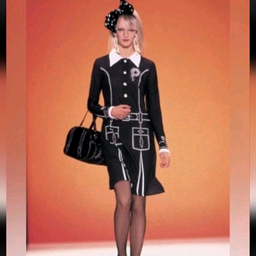 Rare Y2K Anna Sui Tromp L'Oeil S/S 2001 Dress